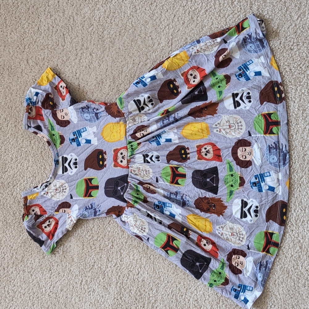 Star Wars Themed 3T Dress Little Sleepies With Pockets